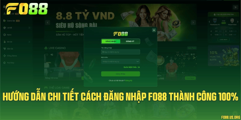 Hướng dẫn chi tiết cách đăng nhập Fo88 thành công 100%